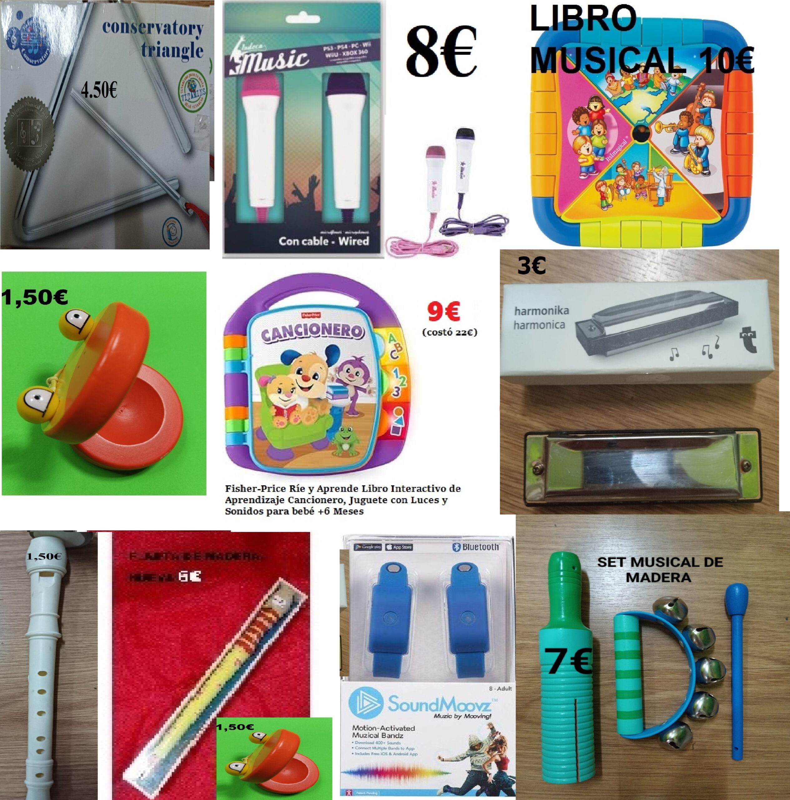 JUGUETES INSTRUMENTOS MUSICALES ETC DESDE 1.50€ (1)