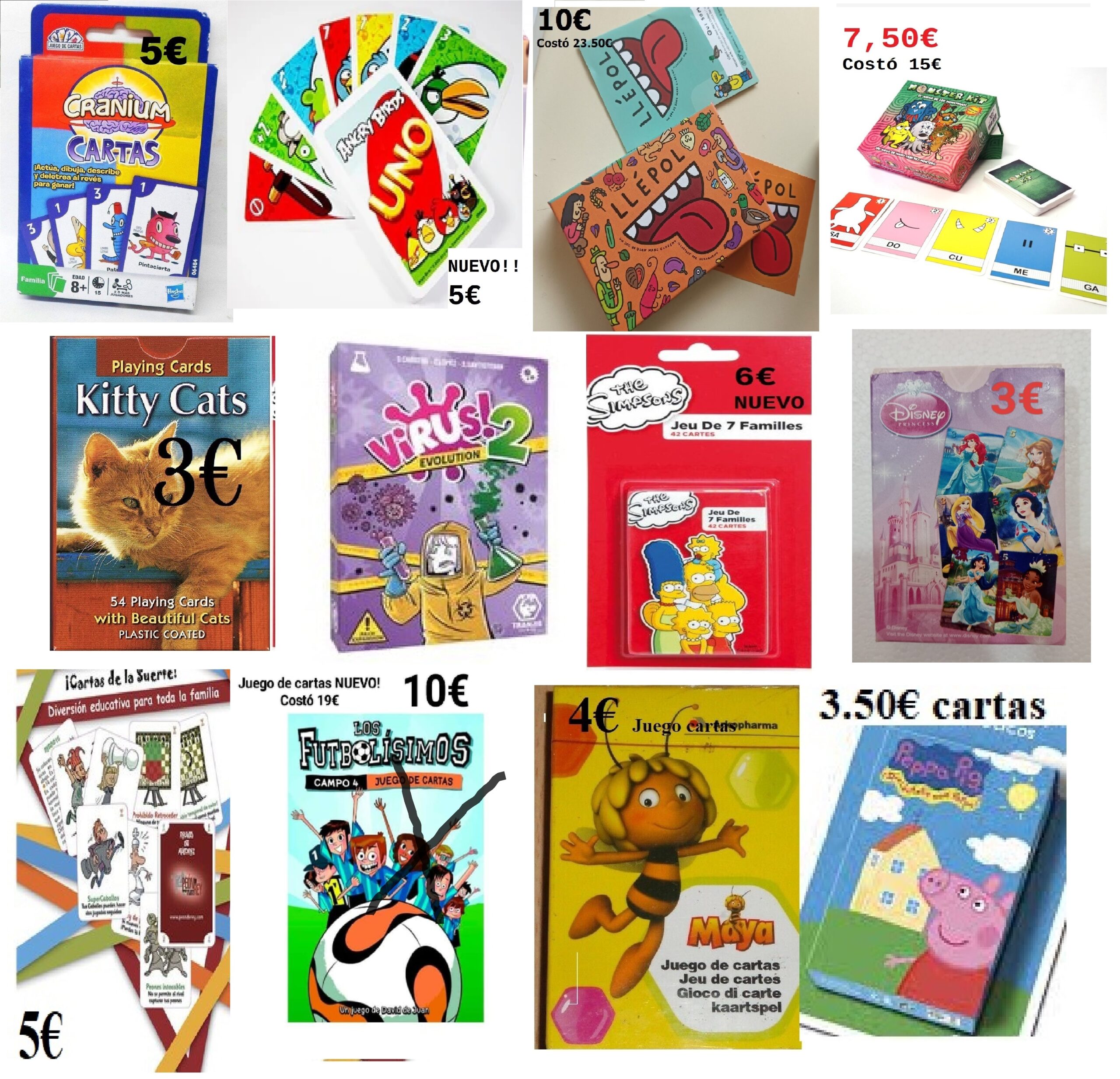 JUEGOS DE CARTAS DESDE 3€