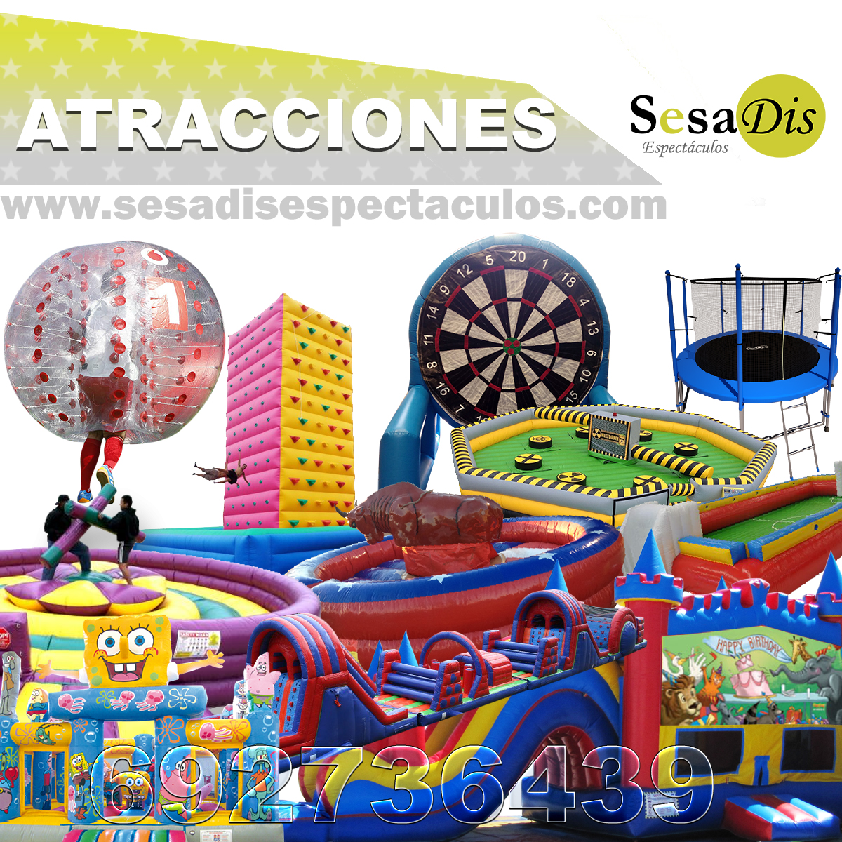 Atracciones. Castillos hinchables