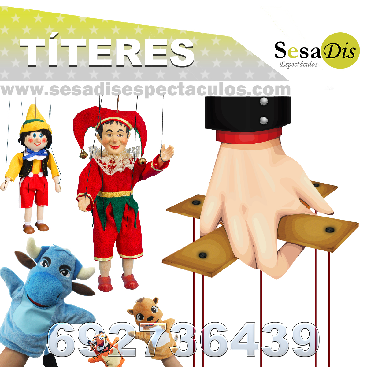 Obras de títeres. Marionetas