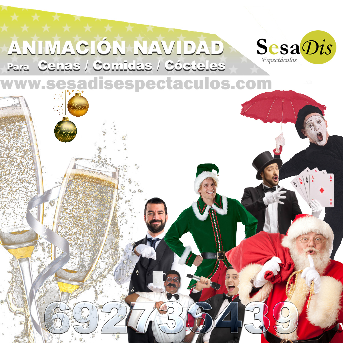 Animación para fiestas de Navidad
