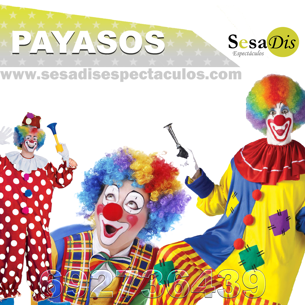 Payasos. Animaciones infantiles