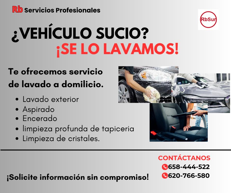 Servicio lavado de vehiculos