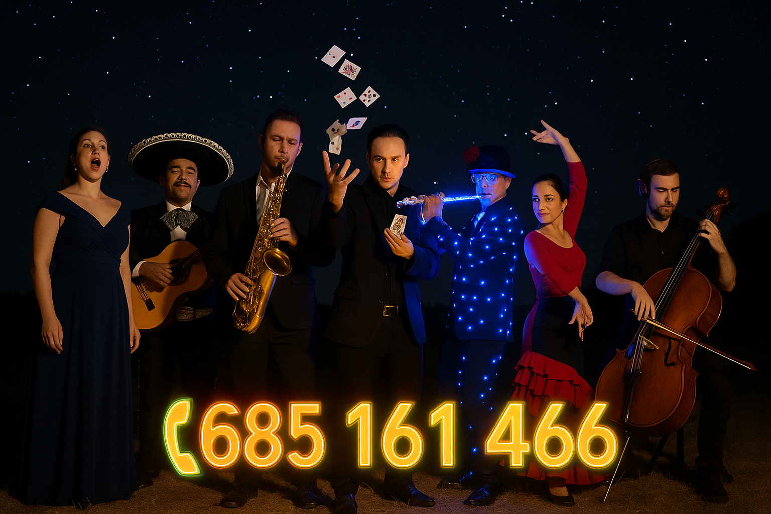 Músicos, animadoras, magos, dj, grupos de tuna, flamenco, etc: FIESTAS