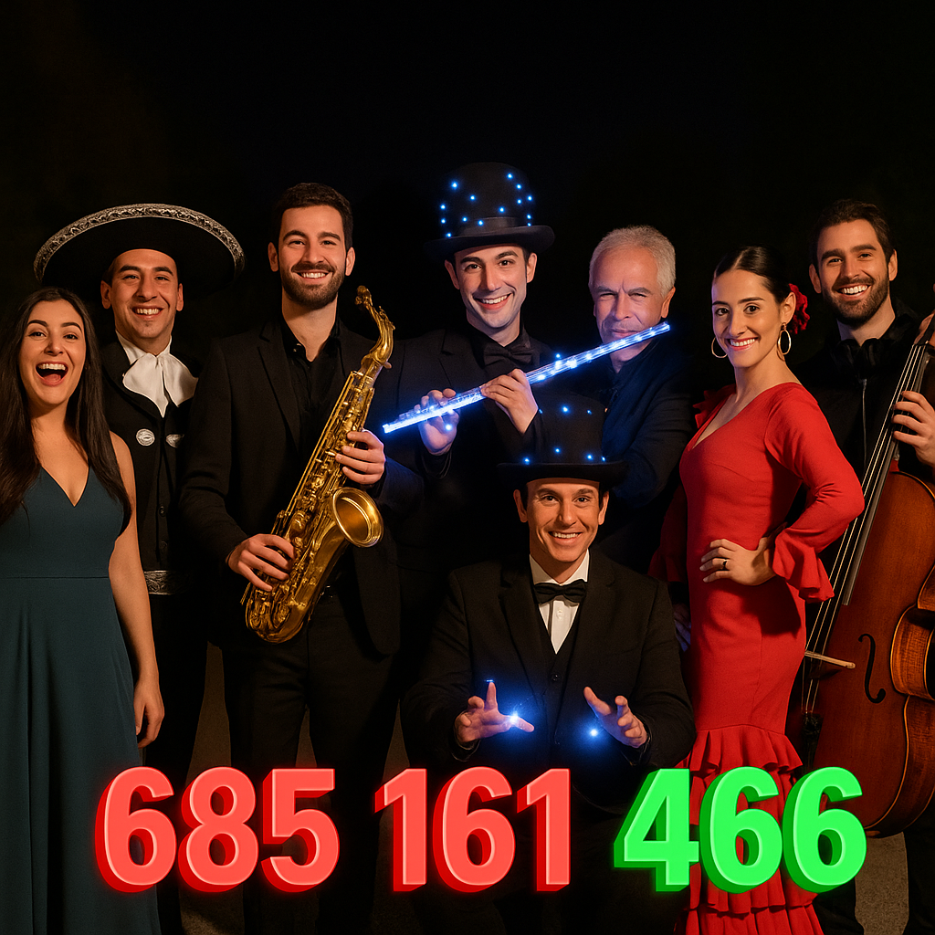 Grupos de tuna, músicos, dj, magos, etc. Para fiestas y eventos