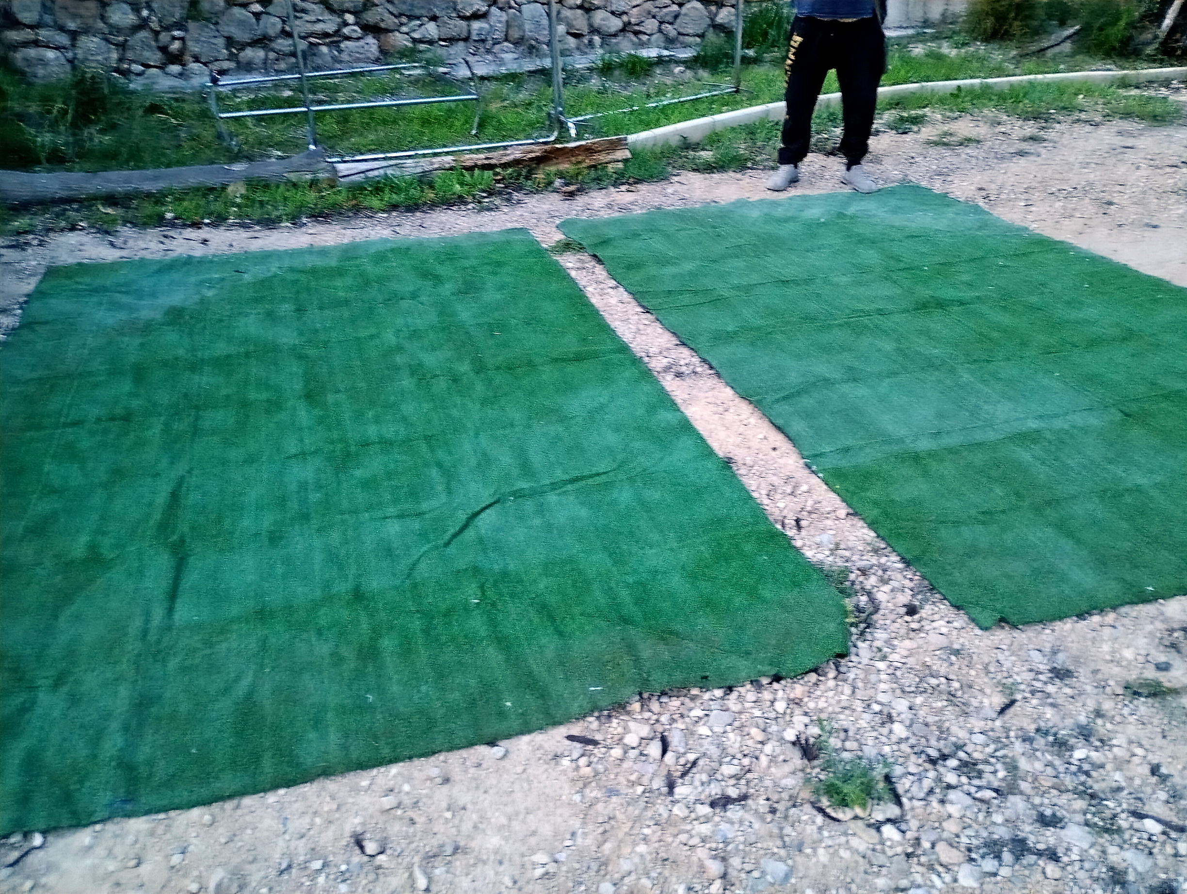 Césped artificial 200x320 cm pelo corto