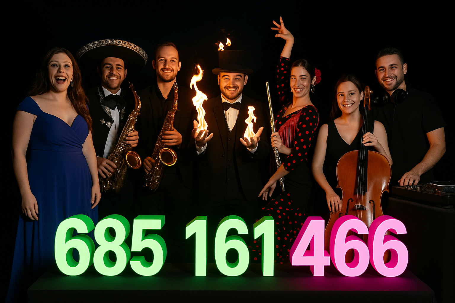 DJ, magos, grupos de tuna, músicos, etc para fiestas, bodas, etc