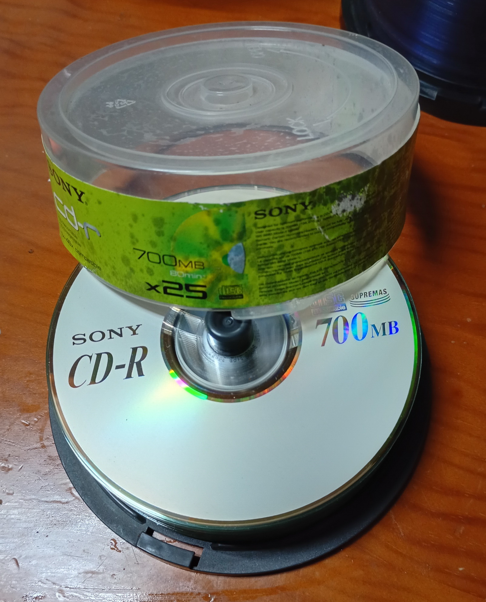Paquete 25 CD-R Sony 700MB 80min