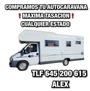 Compramos todo tipo de autocaravanas