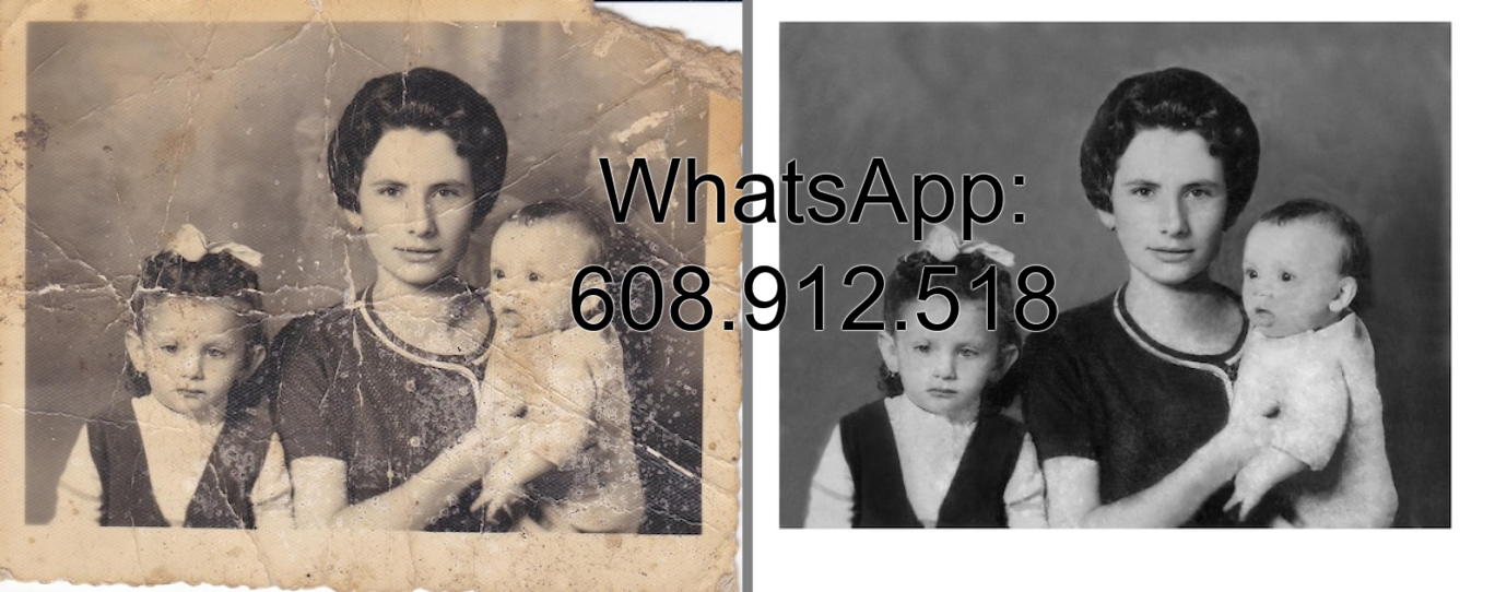 RESTAURO FOTOGRAFÍAS ANTIGUAS 608 91 25 18