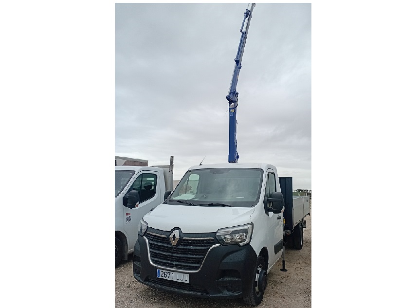 RENAULT MASTER DCI 165 CV CON PLUMA Y CAJA CONTENEDORES.  –