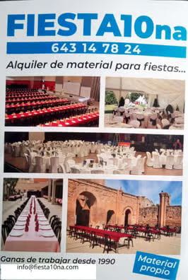 Alquiler sillas y mesas