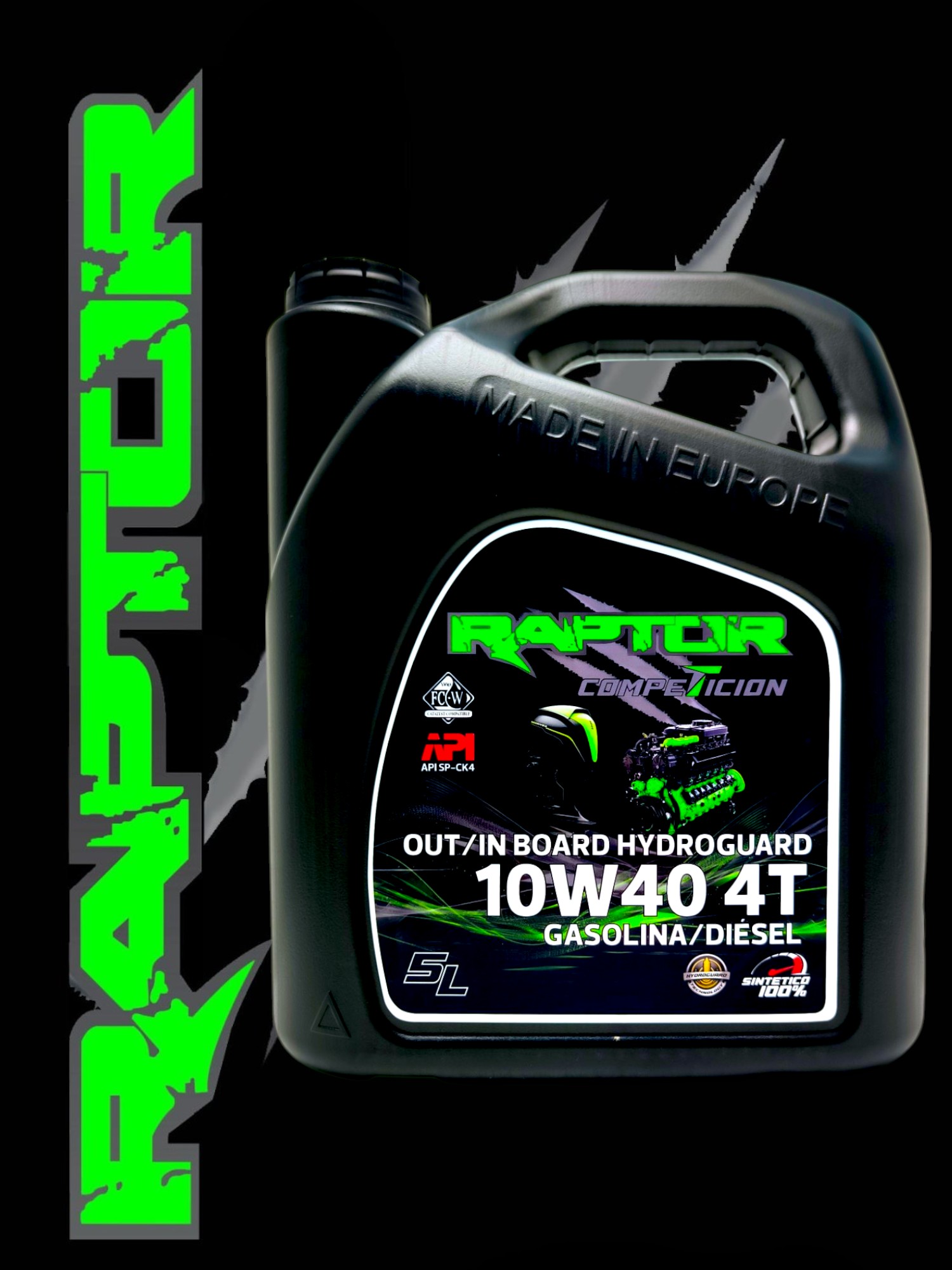 Aceite sintético 10W40 para motores fueraborda e intraborda