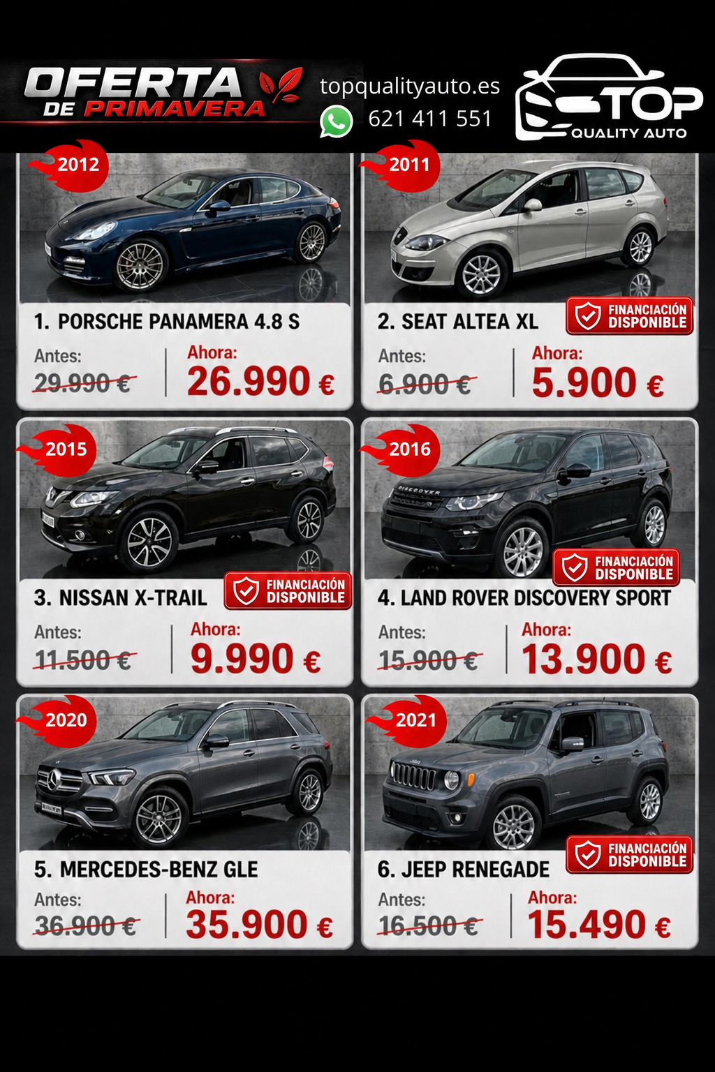Ofertas de Primavera en Top Quality Auto