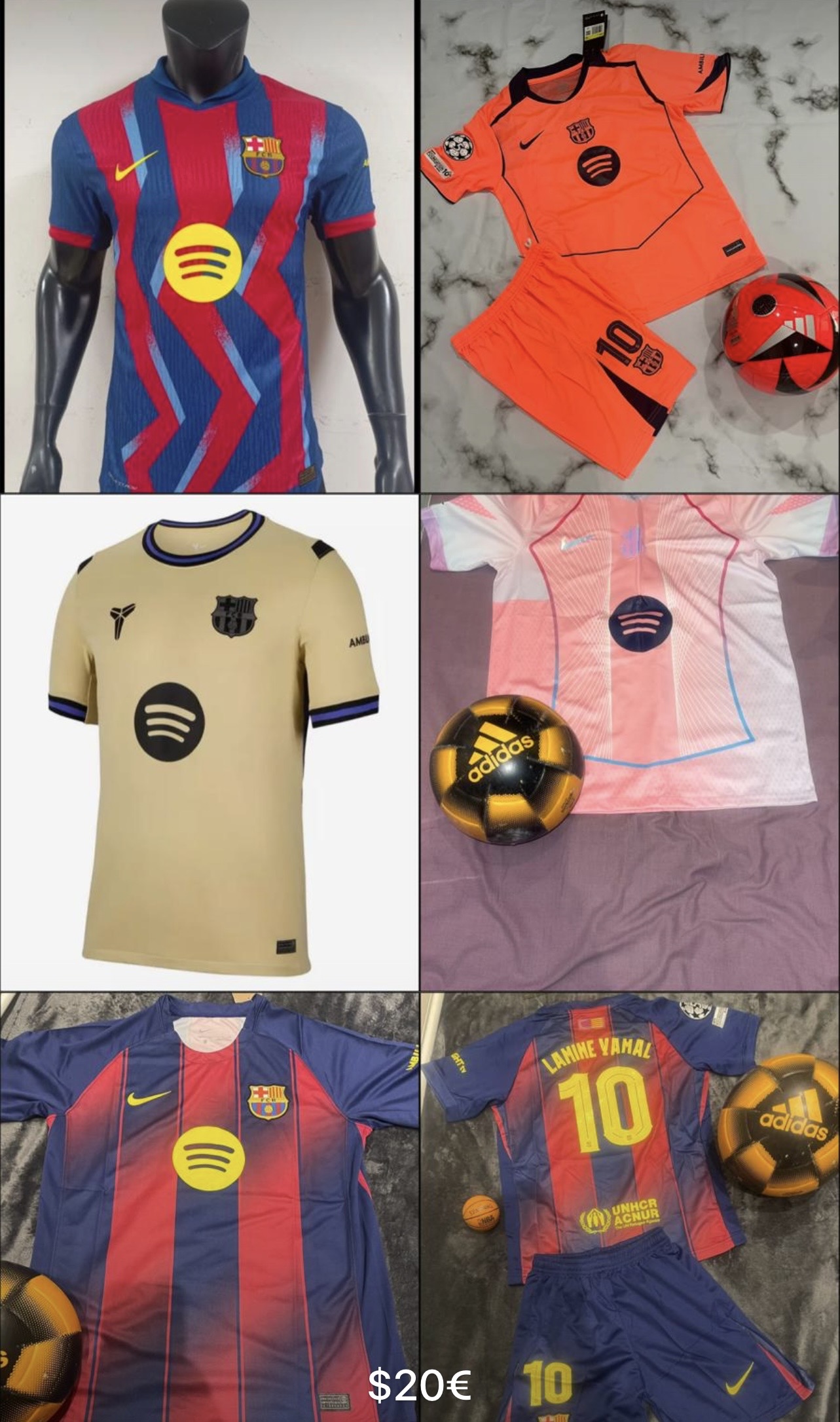 Camisas de fútbol