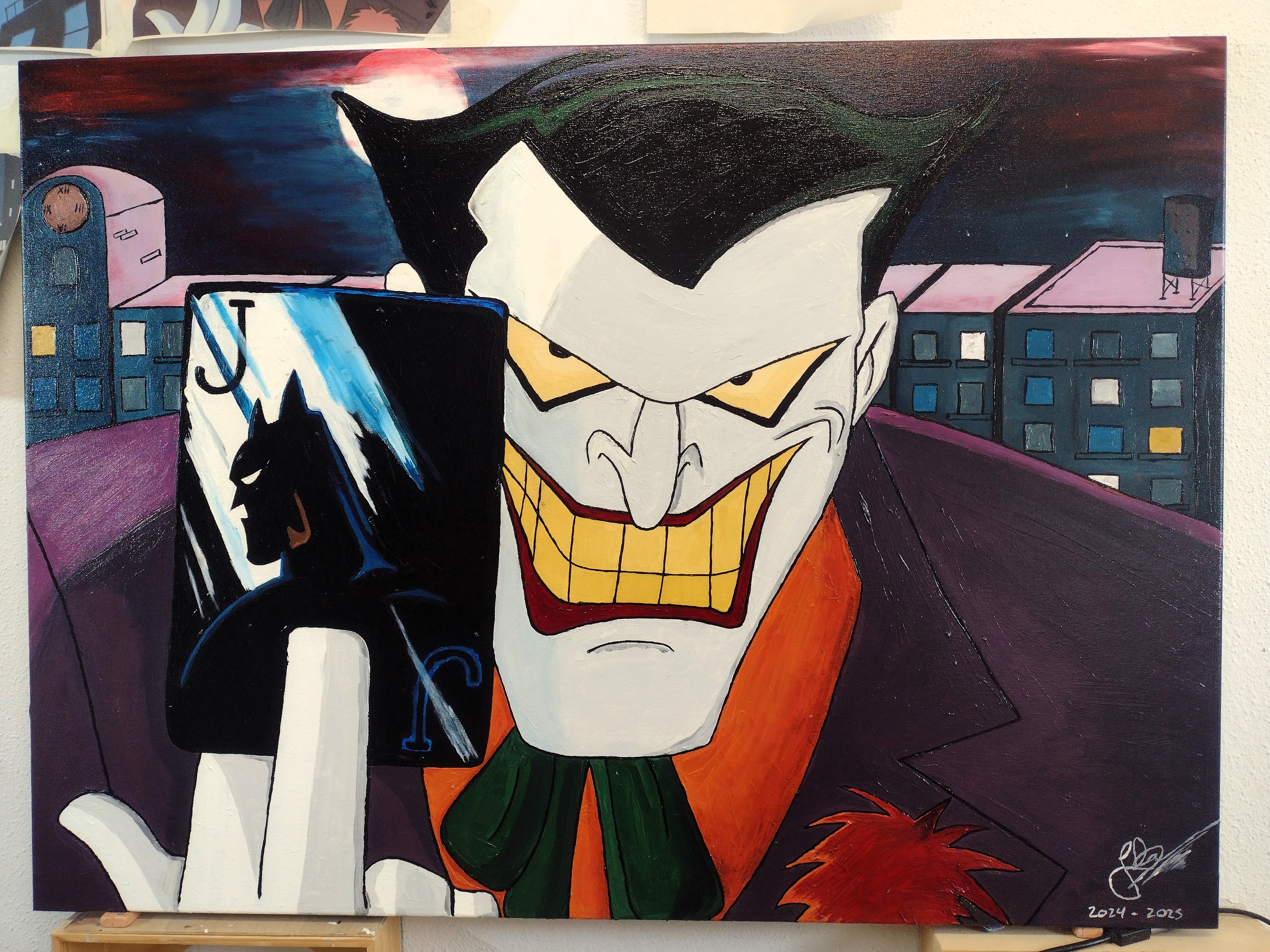 Lienzo JOKER, 100% Óleo a mano 100x73 cm