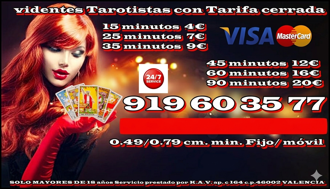 Auténtica línea de tarot con aciertos
