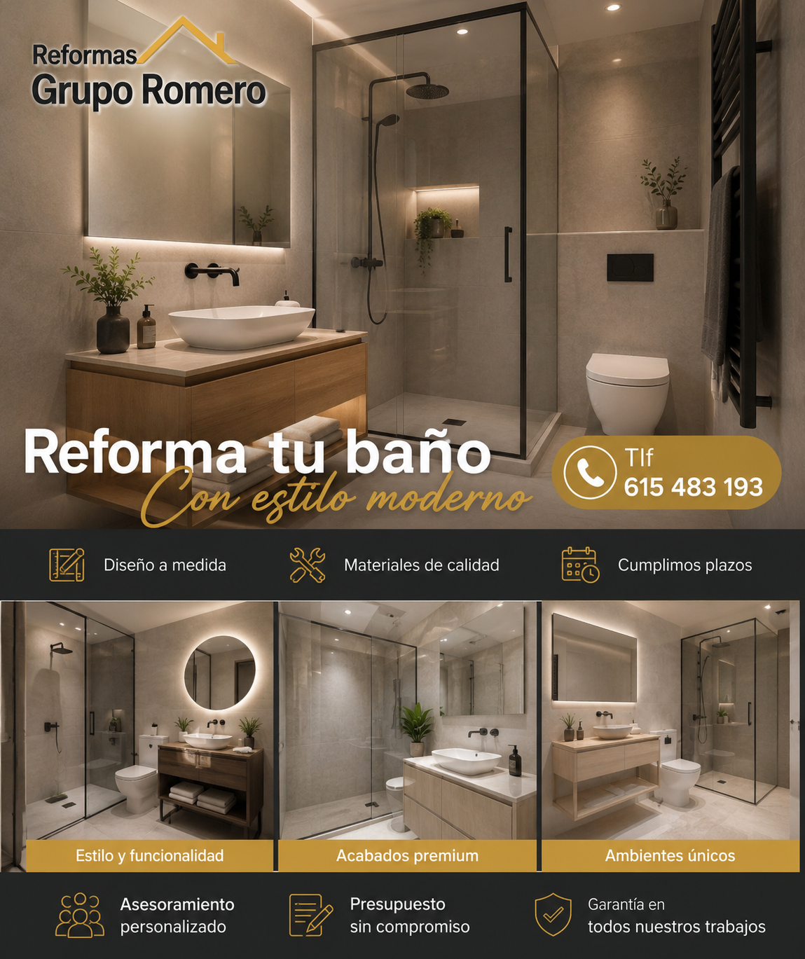 Reformas baños desde 3900€