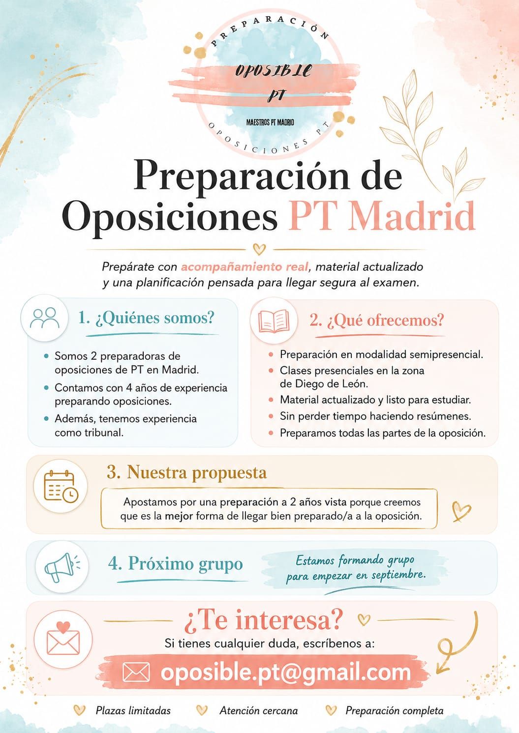 Oposiciones PT en Madrid