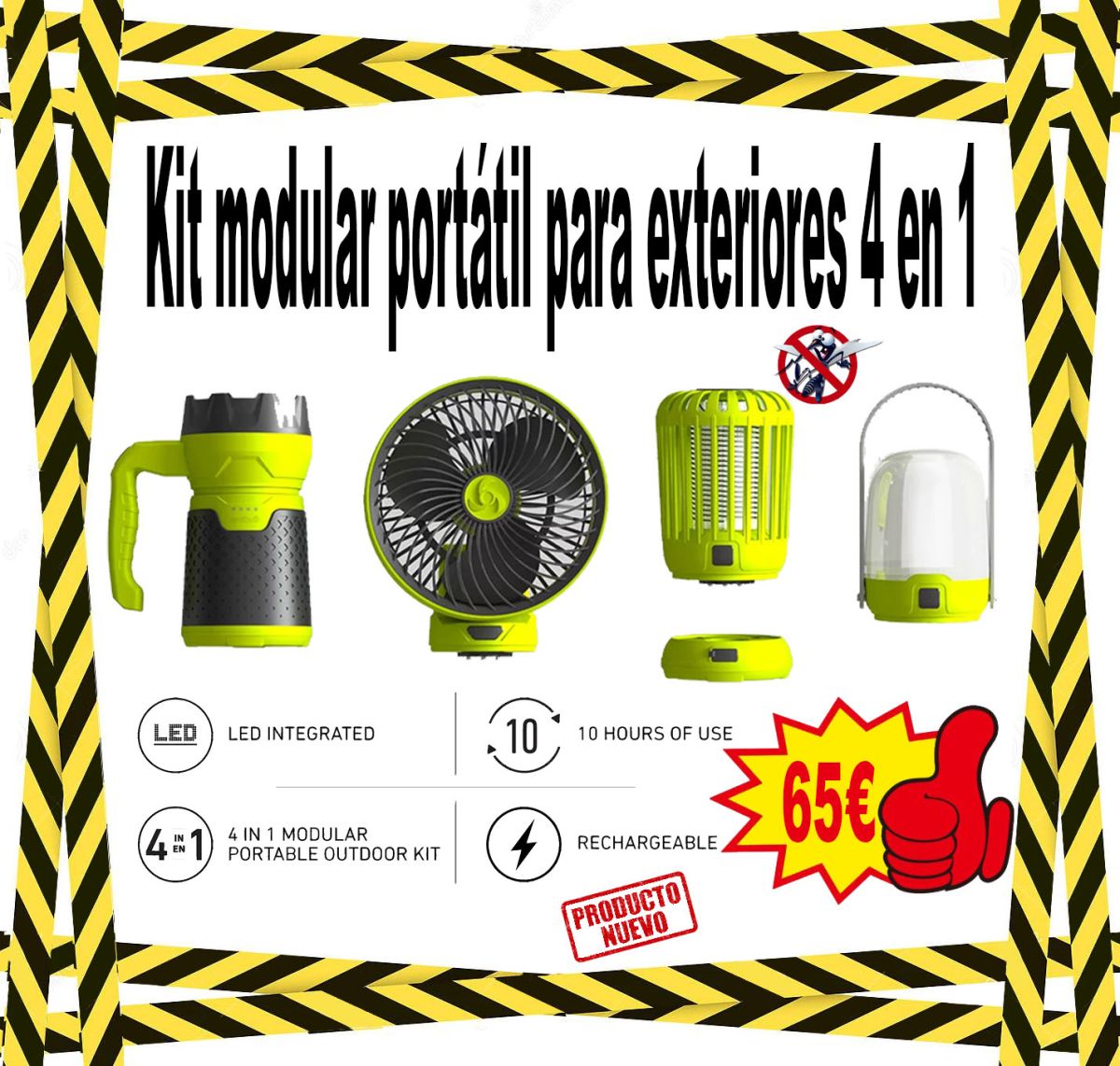 Kit Exterior 4 en 1 Portátil