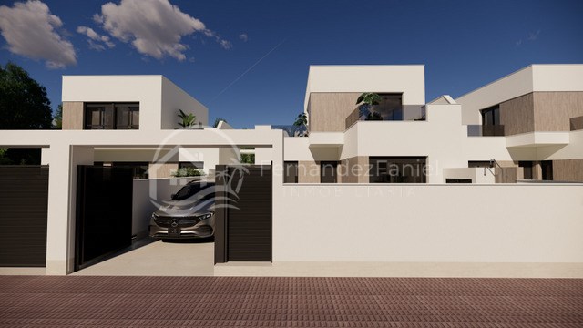 Villa con piscina, orientación sur en San Fulgencio