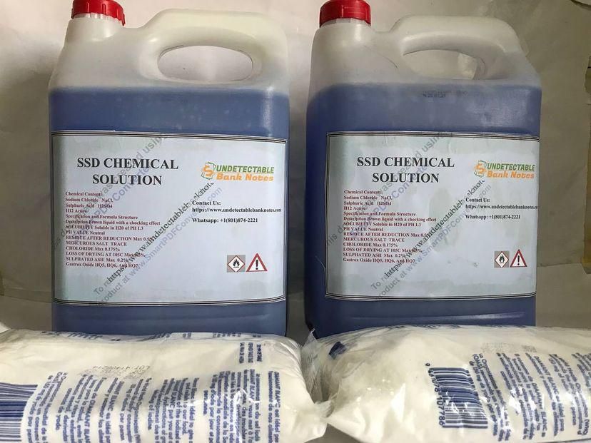 Ssd solución química automática para notas de limpieza