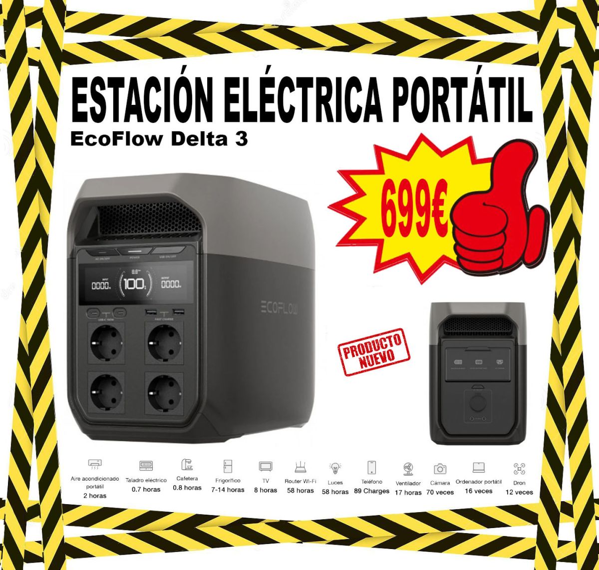 Estación Eléctrica Portátil EcoFlow Delta 3