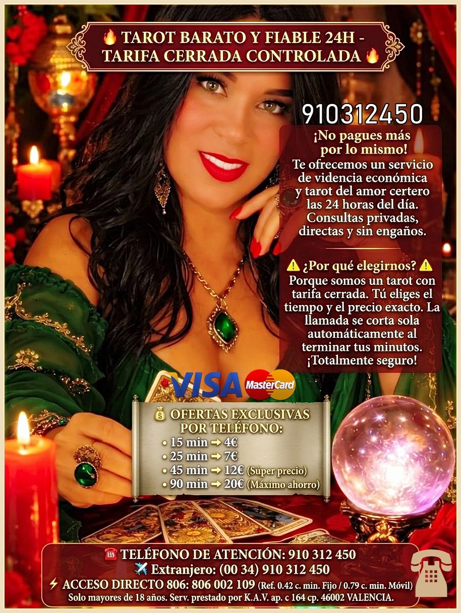 .Videntes Naturales,  910312450 visa cerrada Visa 9€ 35 min