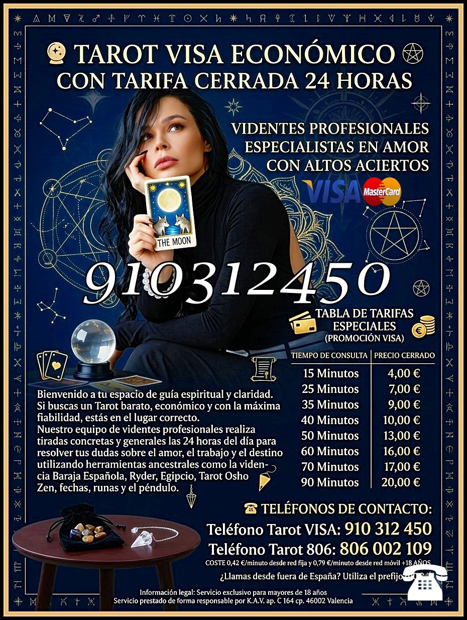 Tarotistas Fiables y Buenas  España | ¿Qué te depara?